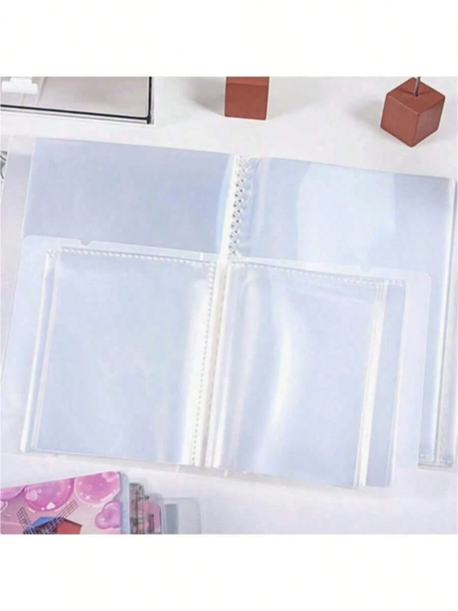 1PC Large Capacity Sticker Storage Box, Can Store Photos, Stickers, Cards, Bills, Invoices, Etc., 40 Capacity, File Storage Album, Suitable For Classroom, Home, Office And Travel