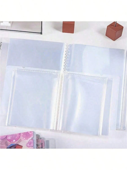 1PC Large Capacity Sticker Storage Box, Can Store Photos, Stickers, Cards, Bills, Invoices, Etc., 40 Capacity, File Storage Album, Suitable For Classroom, Home, Office And Travel