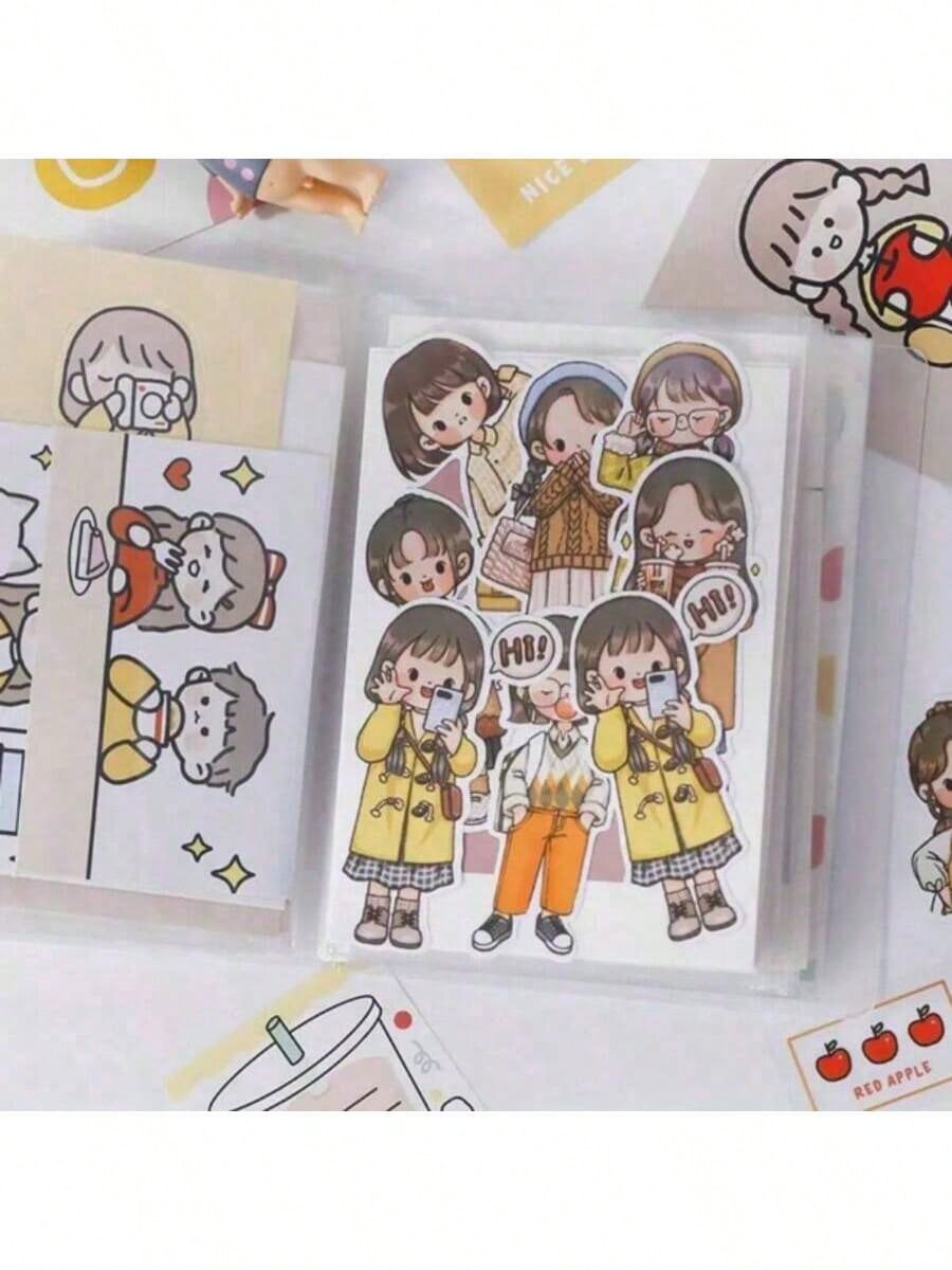 1PC Large Capacity Sticker Storage Box, Can Store Photos, Stickers, Cards, Bills, Invoices, Etc., 40 Capacity, File Storage Album, Suitable For Classroom, Home, Office And Travel