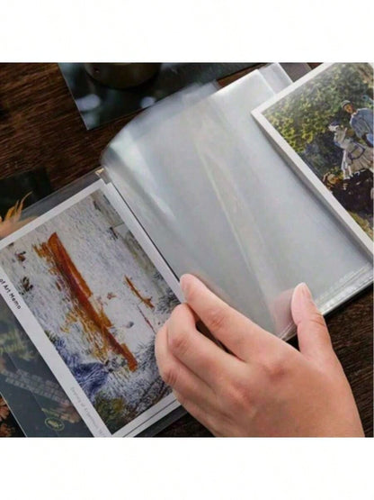 1PC Large Capacity Sticker Storage Box, Can Store Photos, Stickers, Cards, Bills, Invoices, Etc., 40 Capacity, File Storage Album, Suitable For Classroom, Home, Office And Travel