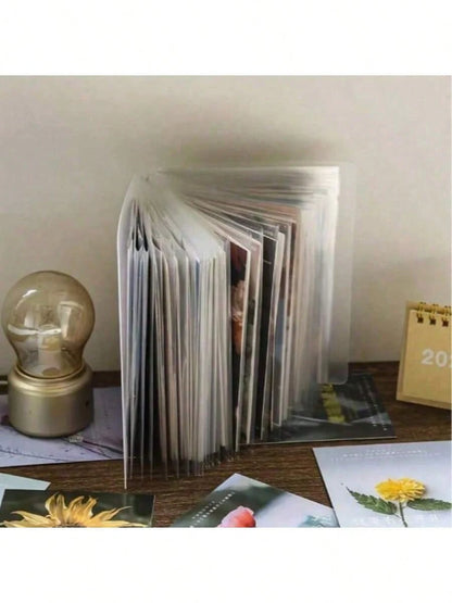 1PC Large Capacity Sticker Storage Box, Can Store Photos, Stickers, Cards, Bills, Invoices, Etc., 40 Capacity, File Storage Album, Suitable For Classroom, Home, Office And Travel