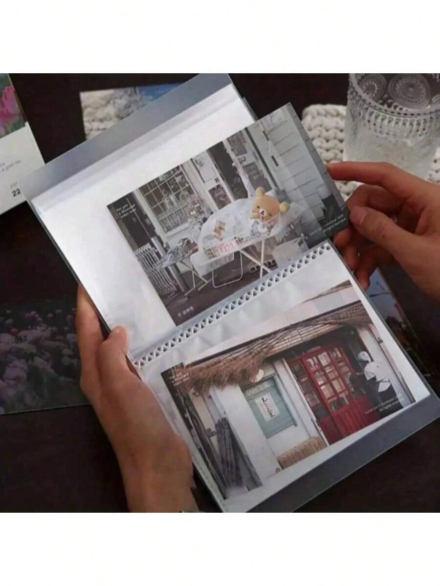 1PC Large Capacity Sticker Storage Box, Can Store Photos, Stickers, Cards, Bills, Invoices, Etc., 40 Capacity, File Storage Album, Suitable For Classroom, Home, Office And Travel