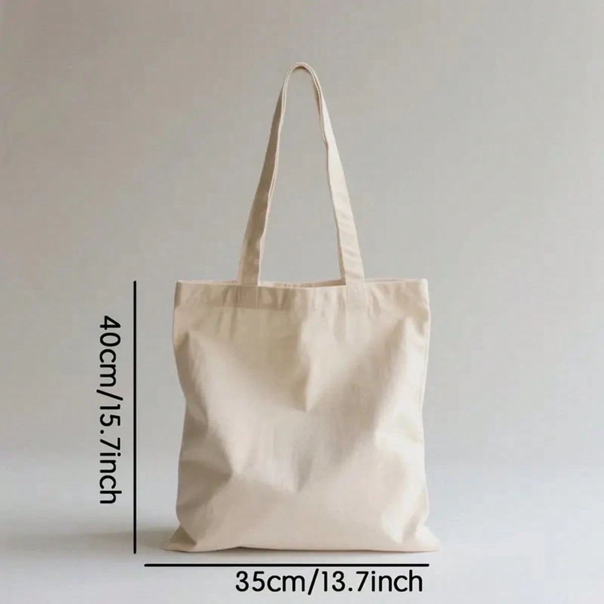 1pc Large Food & Wine Themed Canvas Tote Bag- Durable Polyester Grocery Bag With Sturdy Handles, 9.8x11.8in, Playful Illustration Of Wine, Cheese, Fruits & Vegetables, Perfect For Shopping, Beach