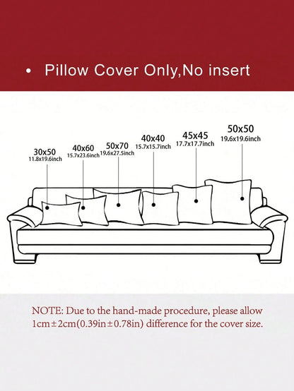 1pc, Letter Cushion Cover, 26 English Letters Print, Suitable For Car, Home, Home Decor, Bedroom Pillowcase, Living Room Sofa Throw Pillow Cover, Dry Cleanable And Washable, Pillow Insert Not Included