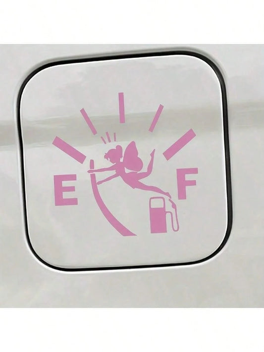 1pc Lovely Elf Car Sticker Creative Pattern Of A Winged Girl Vinyl Decals Self-Adhesive Creative Design
