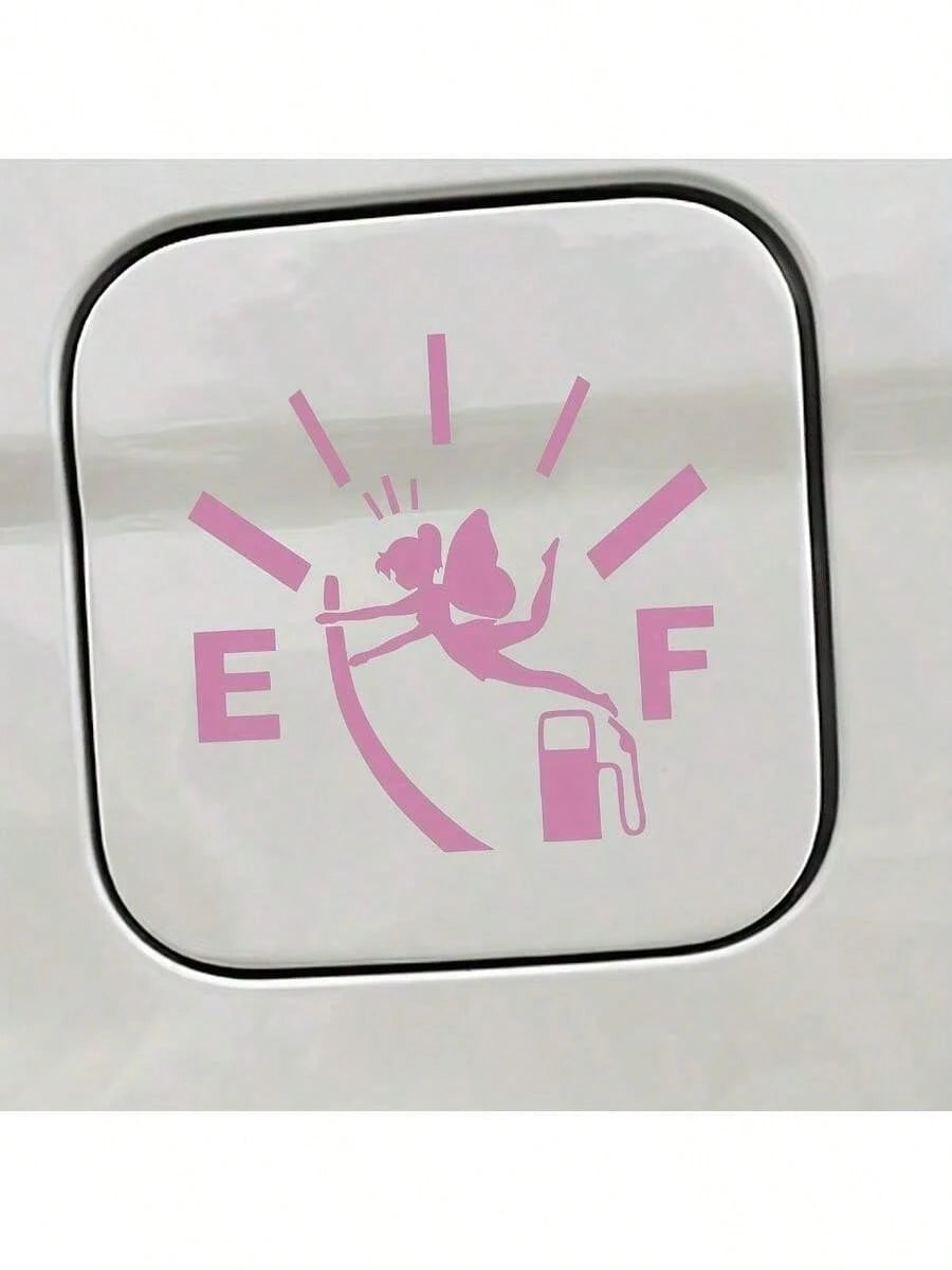 1pc Lovely Elf Car Sticker Creative Pattern Of A Winged Girl Vinyl Decals Self-Adhesive Creative Design