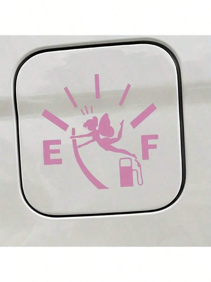 1pc Lovely Elf Car Sticker Creative Pattern Of A Winged Girl Vinyl Decals Self-Adhesive Creative Design