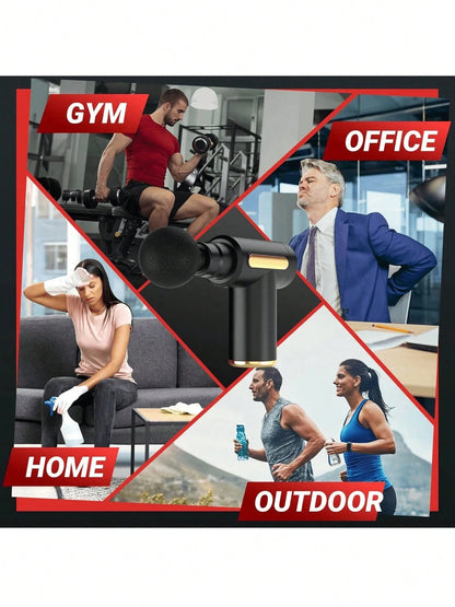 1PC Massage Gun, Deep Tissue Massage Gun, Handheld Portable Muscle Massager, Mini Travel Massage Gun, Ideal Gift For Men & Women, Fitness Gym Exercise, Sports Equipment, Gym Supplies