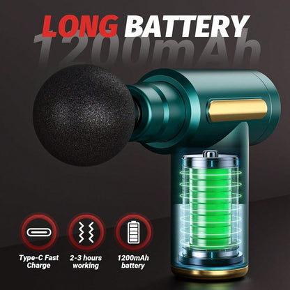 1PC Massage Gun, Deep Tissue Massage Gun, Handheld Portable Muscle Massager, Mini Travel Massage Gun, Ideal Gift For Men & Women, Fitness Gym Exercise, Sports Equipment, Gym Supplies