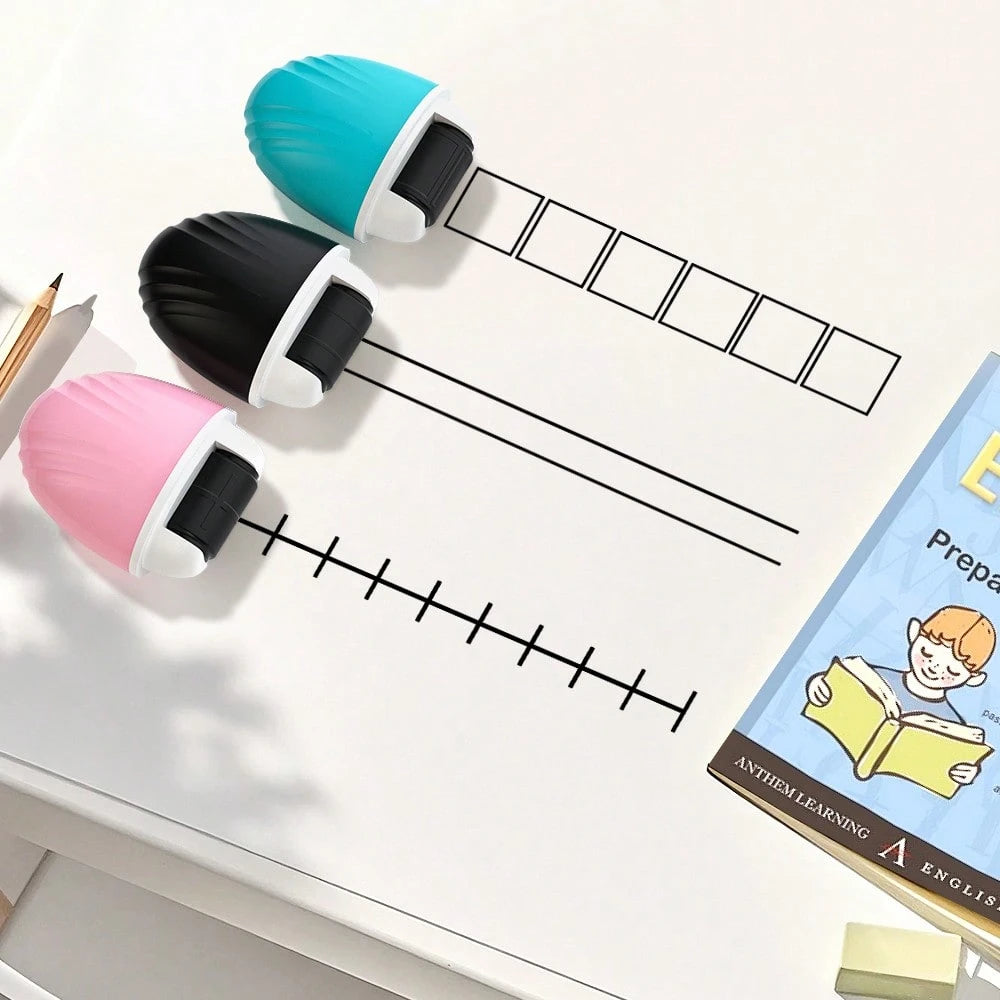 1pc Math Correction Roller Stamp, One-Click Editing, Student Math Practice Essential, Efficient & Portable, Stamp Letters, Numbers, Grids, Lines, Division Marks, Quick Editing & Practice, Perfect Teac