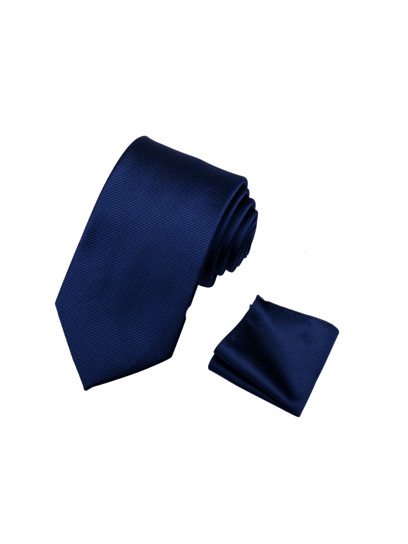 1pc Men's 8cm Gold Ribbed Tie & Pocket Square Set, Wedding Party Groom Tie Set