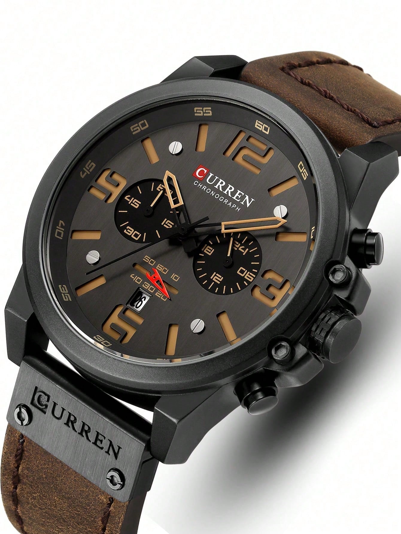 1pc Men's Fashion Business Luxury Sport Luminous Quartz Watch, Classic Minimalist Casual Mechanical Automatic Watch, Suitable For Easter, Halloween, Christmas, Father's Day, Back To School, Student, B