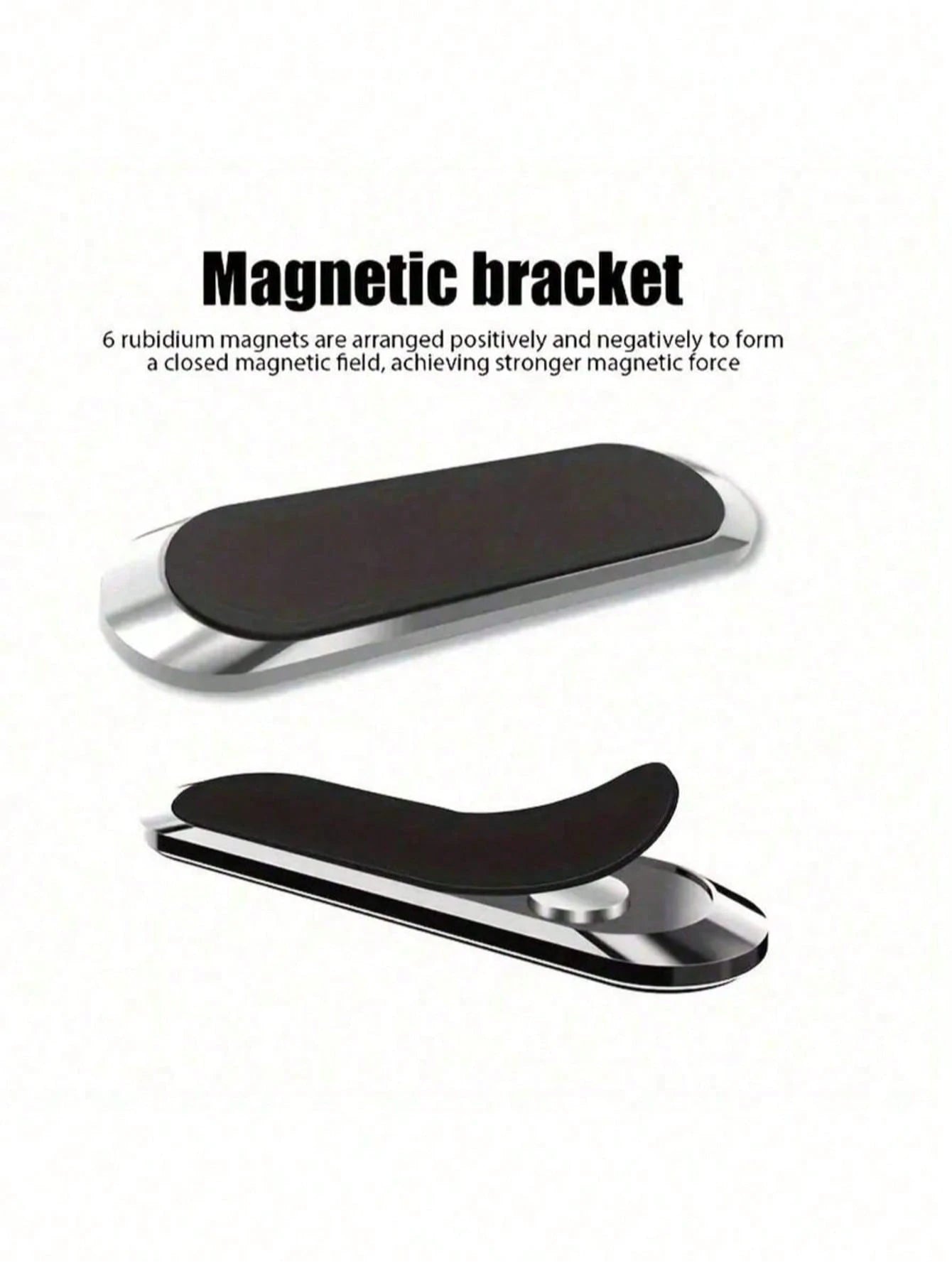 1pc Metal Round Mini Magnetic Phone Holder, Multifunctional Car Phone Navigation Mount, Compatible With IPhone And Android Phones, Dashboard Mount, Birthday Gift, Suitable For Family And Friends Car A