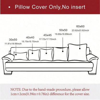 1pc Metallic Cushion Cover Without Filler, Modern Fabric Decorative Throw Pillow Case For Living Room, Home Decor