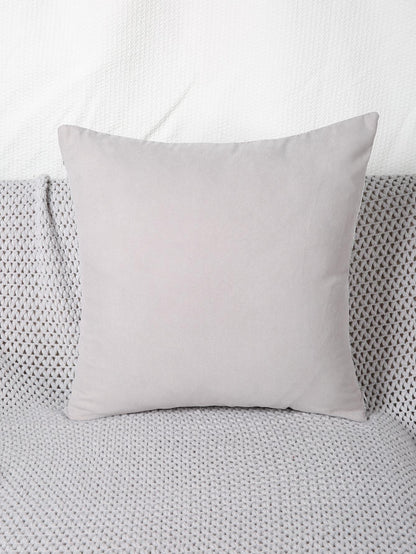 1pc Metallic Cushion Cover Without Filler, Modern Fabric Decorative Throw Pillow Case For Living Room, Home Decor