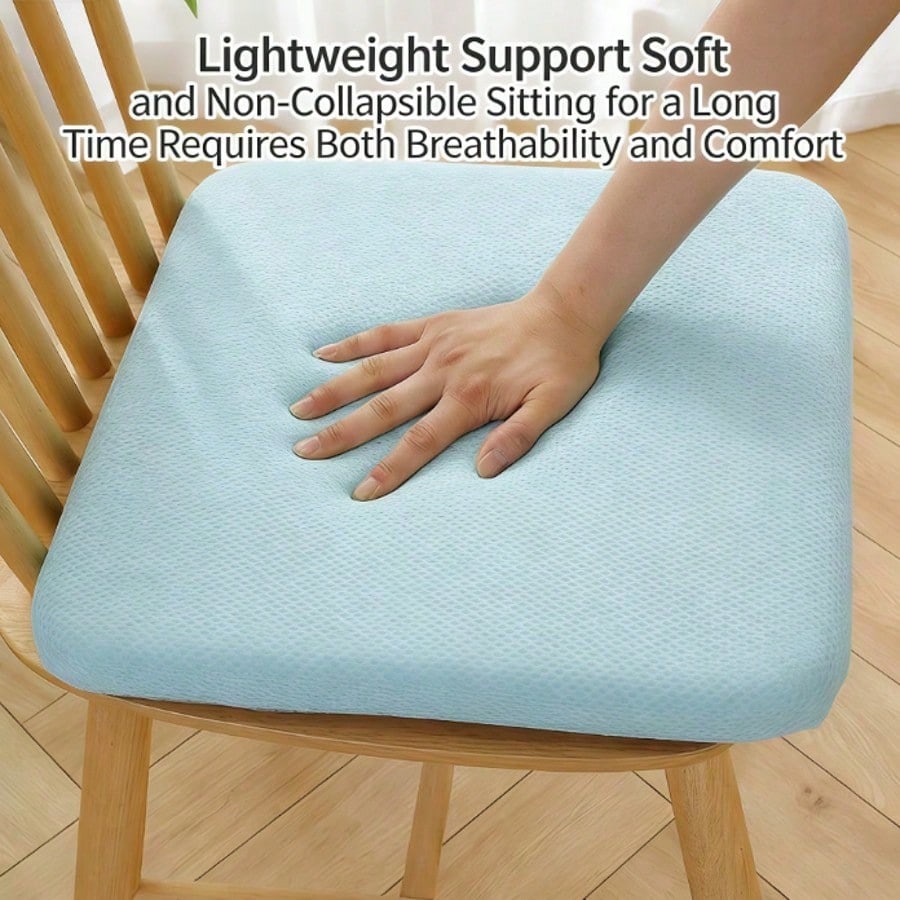 1pc Milk Silk Seat Cushion, Non-Slip, Floor Office Long-Sitting Cushion, 4.5cm Thick, Chair Pad, Student Breathable Stool Cushion, Home Seat Pad, Soft And Comfortable, Suitable For Dining Chair, Execu