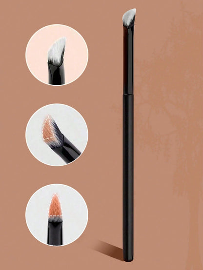 1pc Mini Angled Concealer Brush, Suitable For Powder Foundation, Concealer