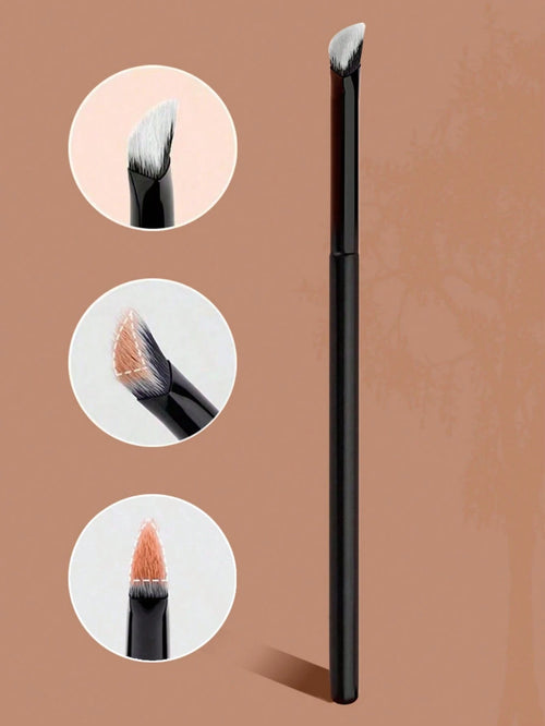 1pc Mini Angled Concealer Brush, Suitable For Powder Foundation, Concealer