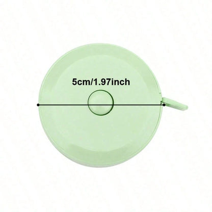 1pc Mini Automatic Retractable Clothing Measuring Tape- 1.5 Meters Long, Easy-To-Use, Accurate, Compact, And Portable- Perfect For Sewing, Tailoring, And Body Measurement