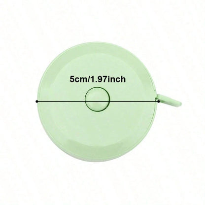 1pc Mini Automatic Retractable Clothing Measuring Tape- 1.5 Meters Long, Easy-To-Use, Accurate, Compact, And Portable- Perfect For Sewing, Tailoring, And Body Measurement