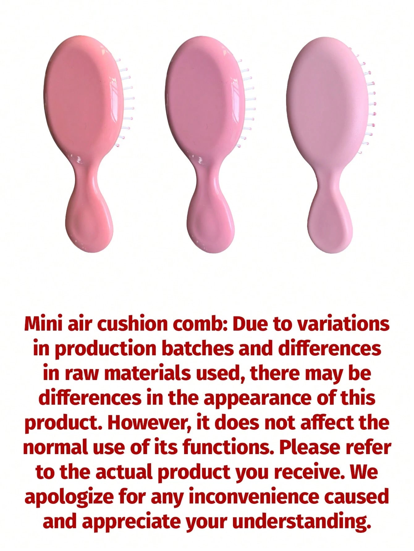 1pc Mini Portable Daisy Floral Frosted Air Cushion Hair Brush With Handle, Styling Tool, Hair Care, Gift For Girls, Hair Brush, Comb, Beauty Tool, Salon Beauty Supply, Back To School, Travel Essential