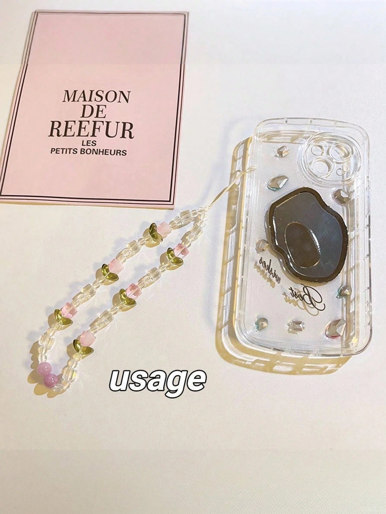 1pc Minimalist Fashion Tulip Flower Accessory, Phone Case Pendant, Wrist Strap, Bag Decor, Daily Accessory, Phone Lanyard, Camera Strap, Phone Accessories, Smartphone Wristband, Smartphone Crossbody B
