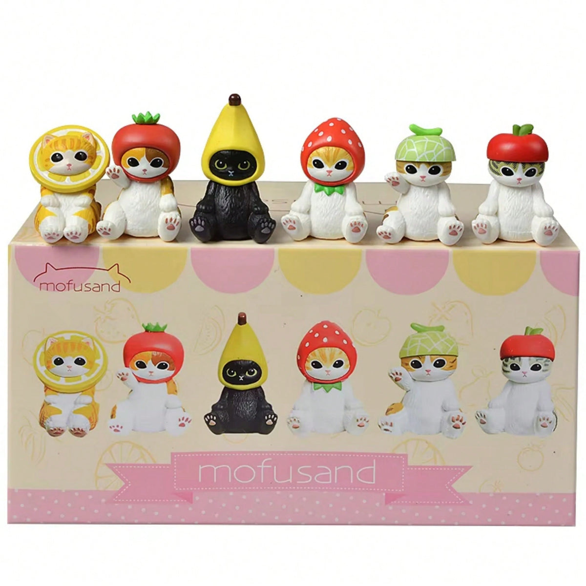 1pc Mofusand Shark Cat Blind Box Fruit Animal Cute Mini Figures Anime Ornaments Dolls Fans Toy Model Christmas Birthday Gifts,The Perfect Holiday Gift For Family And Friends(Random Style)