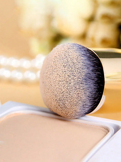 1pc Multi-Functional Cosmetic Palm Brush With Unscented Polyester Bristle & ABS Plastic Handle, Fit For Normal Skin, Multipurpose For Foundation Concealer Blush Highlighter Contour Bronzer Powder, Por