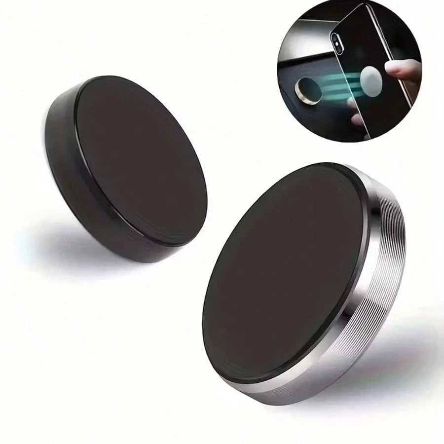 1pc Multifunctional Mini Magnetic Phone Holder, 360 Degree Rotation, Suitable For Smartphone On Car Dashboard, Home, Kitchen And Office