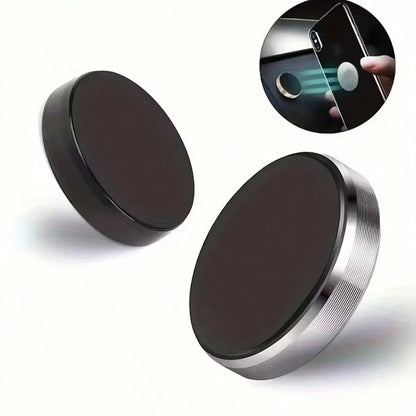 1pc Multifunctional Mini Magnetic Phone Holder, 360 Degree Rotation, Suitable For Smartphone On Car Dashboard, Home, Kitchen And Office