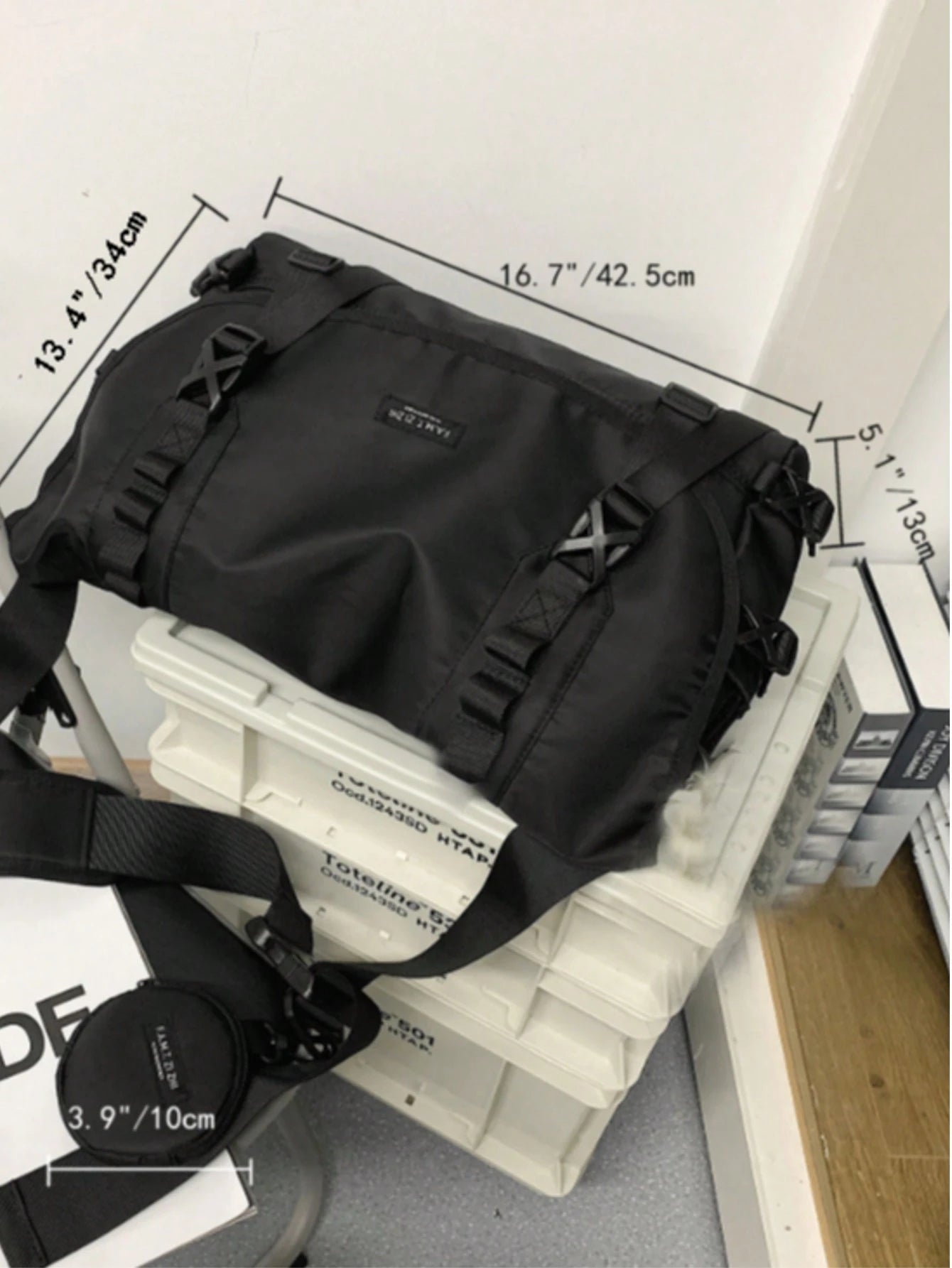 1pc New Black & Brown Woven Fabric Solid Color Men's Clutch Bag, Large Capacity With Zipper, Wrist Strap, File Holder, Phone Pouch, Coin Purse, Suitable For Business, Commuting, Work, Travel Valentine