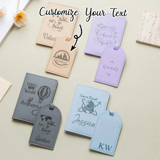 1PC Personalised Luggage,Luggage Name Tag,Personalise Passport Cover,Bridal Party Favors,Passport Holder Set,Custom Travel Gifts