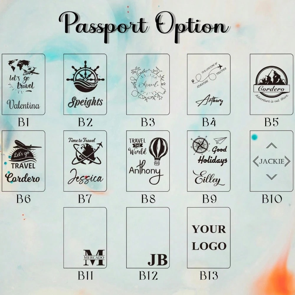1PC Personalised Luggage,Luggage Name Tag,Personalise Passport Cover,Bridal Party Favors,Passport Holder Set,Custom Travel Gifts