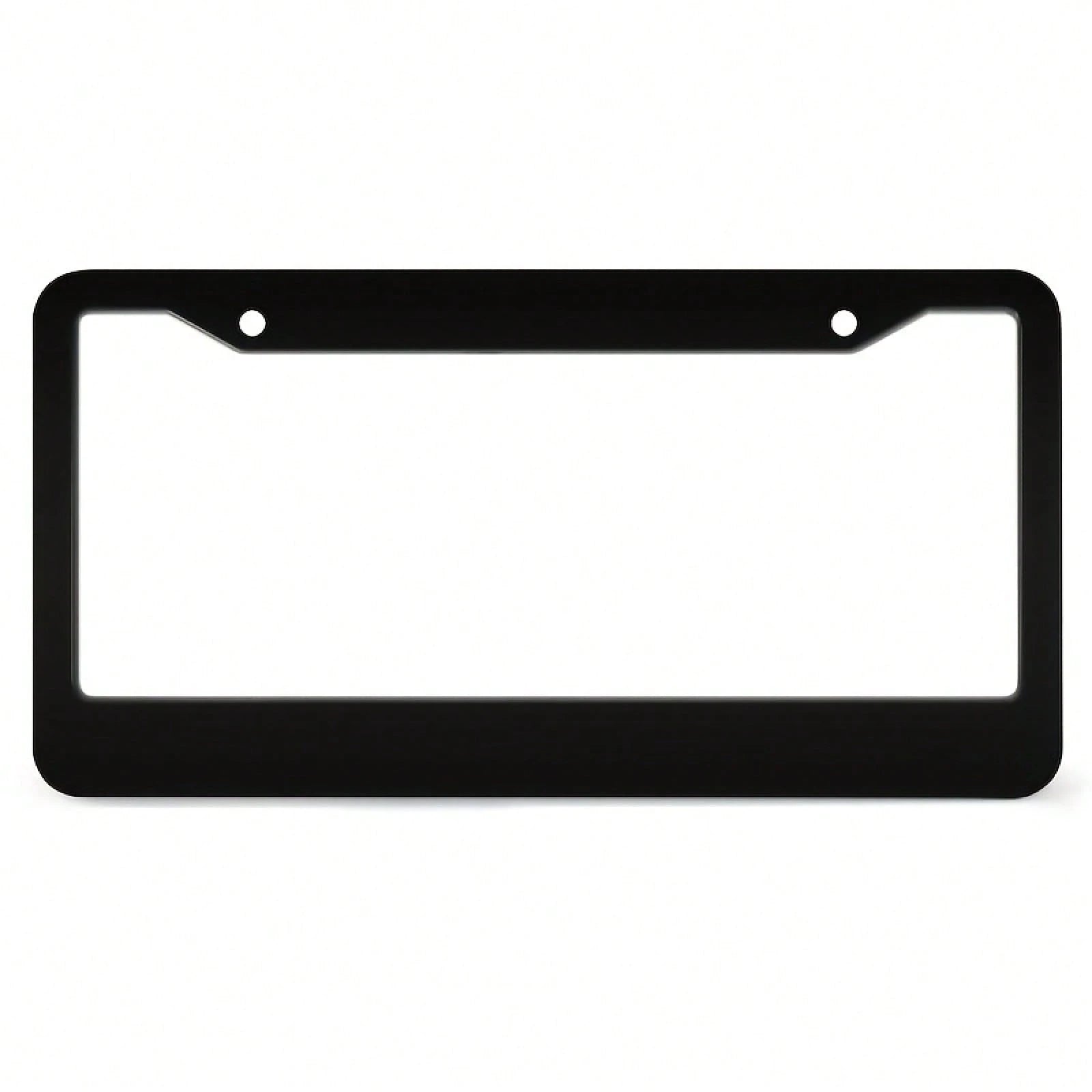 1PC Personalized License Plate Frame, Pink Heart-Shaped Design, Made Of, Protects Your Car's License Plate, Car Decoration Accessory, Size 12x6inch.For Decorative Purposes Only