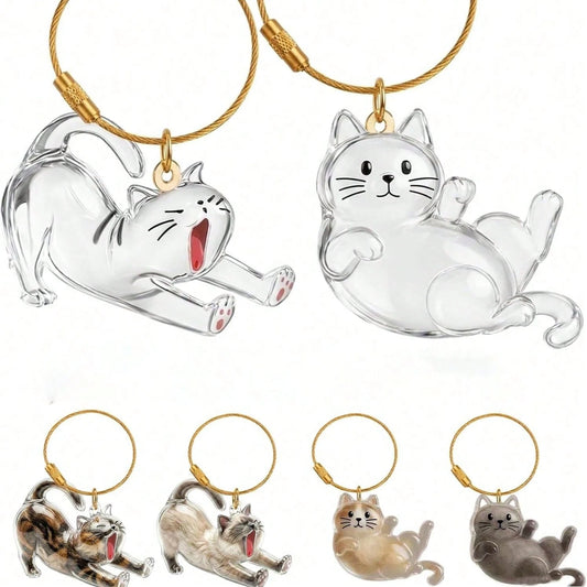 1pc Pet Breed Pattern Pet Fur Storage Keychain, Cat Fur Memorial Bottle, Pet Fur Collection Keychain, Furever Gift For Pet Lovers, Cat Keychain Keepsake