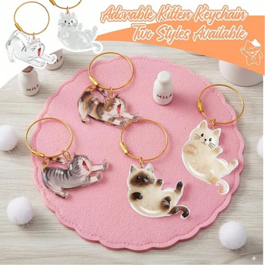 1pc Pet Breed Pattern Pet Fur Storage Keychain, Cat Fur Memorial Bottle, Pet Fur Collection Keychain, Furever Gift For Pet Lovers, Cat Keychain Keepsake