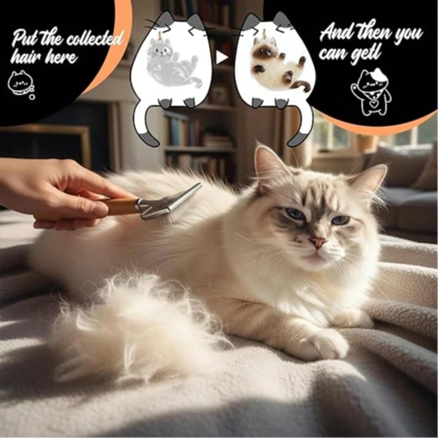 1pc Pet Breed Pattern Pet Fur Storage Keychain, Cat Fur Memorial Bottle, Pet Fur Collection Keychain, Furever Gift For Pet Lovers, Cat Keychain Keepsake