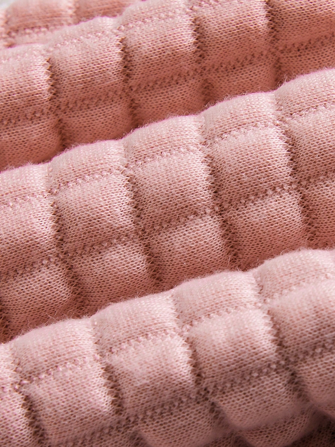1pc Pink 3D Bunny Ear Design Cute Plush Infant One-Piece Pajamas, Suitable For Autumn/Winter
