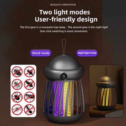 1pc Portable LED Camping Mosquito Repelling Light, Outdoor Rechargeable Lighting Lamp, Multi-Functional Emergency Light, LED Tent Lamp, Camping Accessories