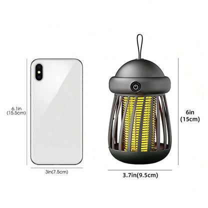1pc Portable LED Camping Mosquito Repelling Light, Outdoor Rechargeable Lighting Lamp, Multi-Functional Emergency Light, LED Tent Lamp, Camping Accessories