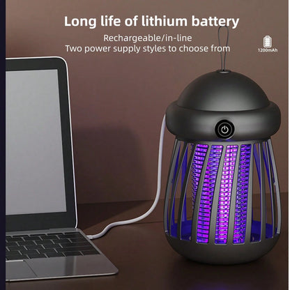 1pc Portable LED Camping Mosquito Repelling Light, Outdoor Rechargeable Lighting Lamp, Multi-Functional Emergency Light, LED Tent Lamp, Camping Accessories