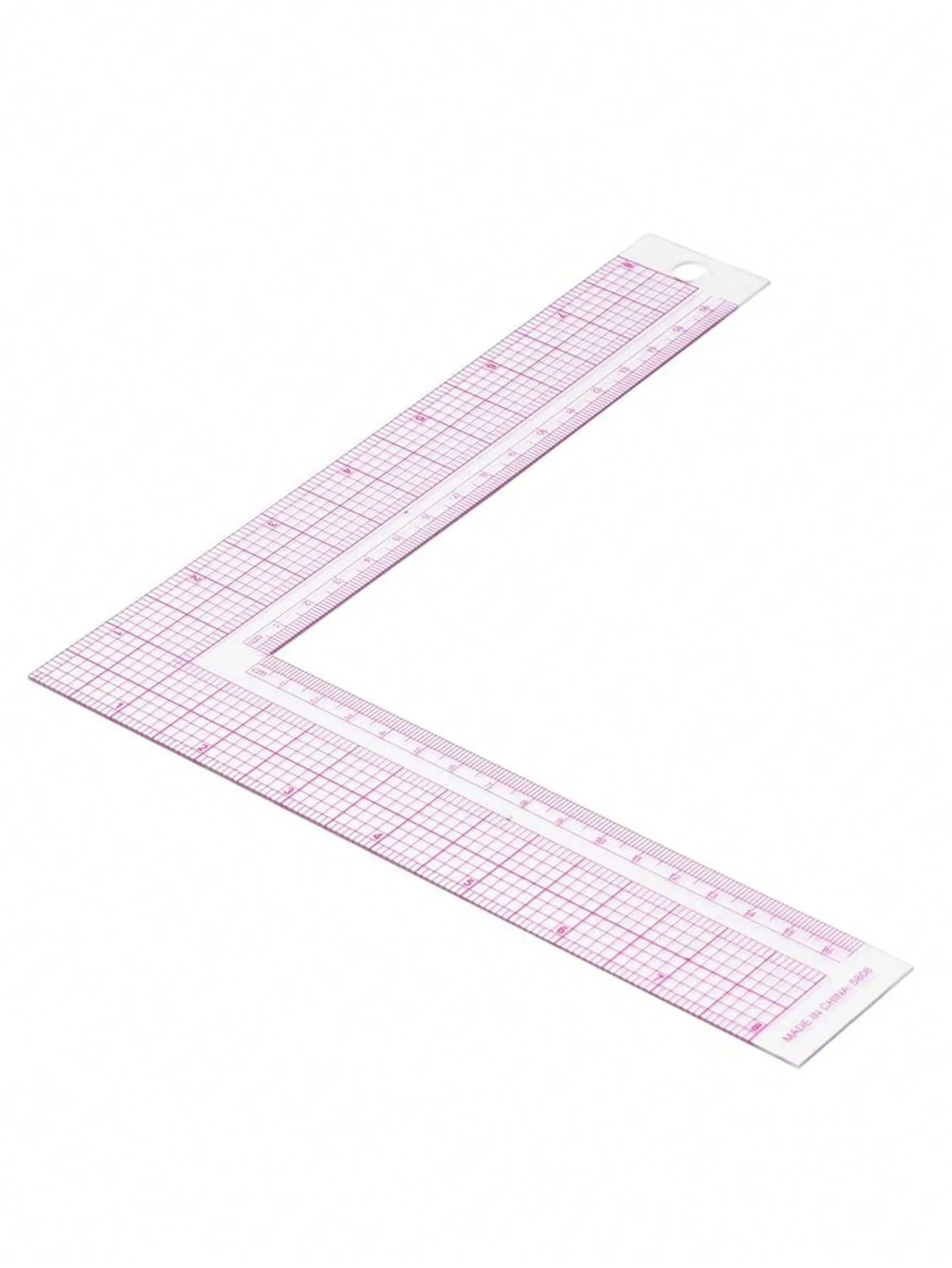 1pc Professional Sewing Ruler Set- L-Shaped Ruler, French Curve Ruler And 90 Degree Ruler, For Precise Garment Pattern Making And Clothing Design- Random Style