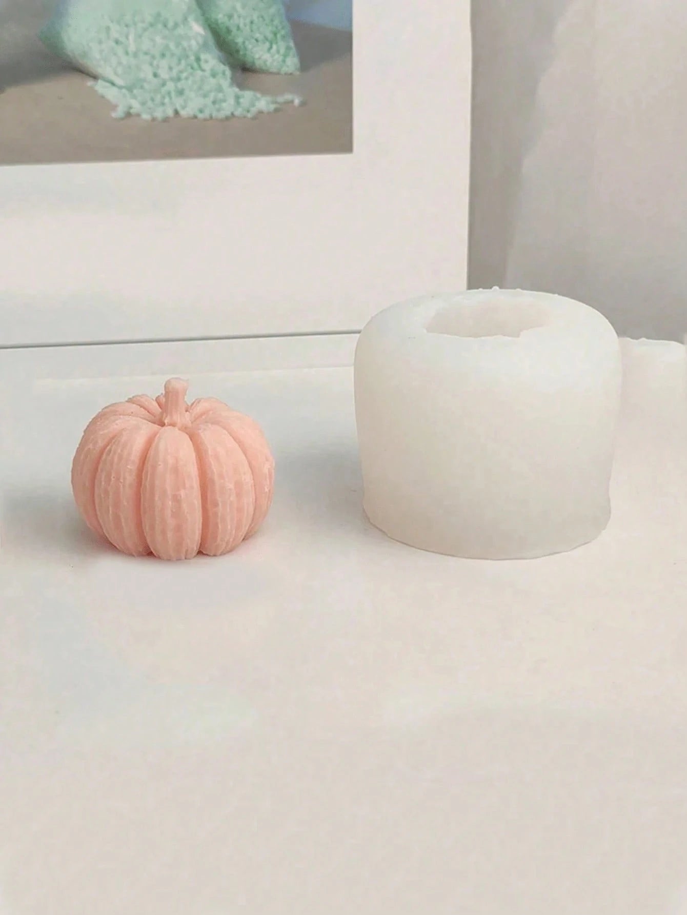 1pc Pumpkin Shaped Silicone Mold Set (Large, Medium, Small), For Making Candles, Plaster, Soap, Also Suitable For Party Decoration