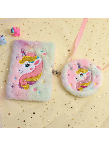 1pc Purple Unicorn Shaped Cross Body Bag