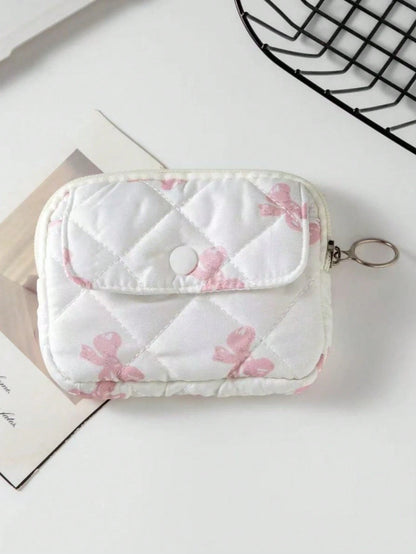 1Pc Quilted Camera Bag CCD Storage Bag Camera Case Mini Cute Square Cosmetic Bag Camera Dust Proof Storage Bag Camera Pouch Women Lipstick Sanitary Napkins Storage Pouch Small Makeup Zipper Bags Coin