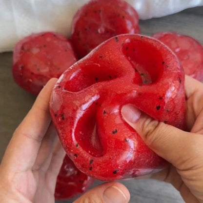 1pc Random Style & Color Watermelon Ice Cream Squishy Toy, Press And Pop Stress Relief Fidget Toy