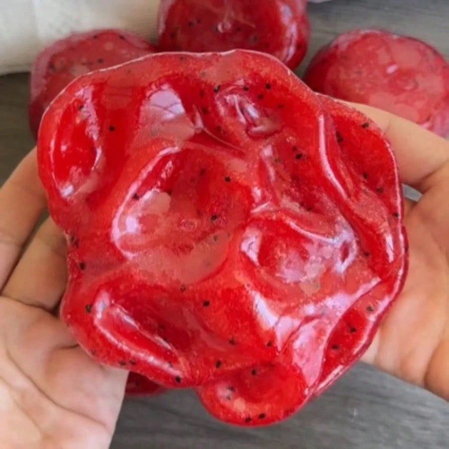 1pc Random Style & Color Watermelon Ice Cream Squishy Toy, Press And Pop Stress Relief Fidget Toy