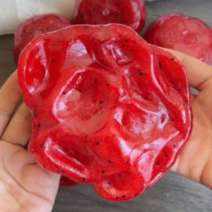 1pc Random Style & Color Watermelon Ice Cream Squishy Toy, Press And Pop Stress Relief Fidget Toy