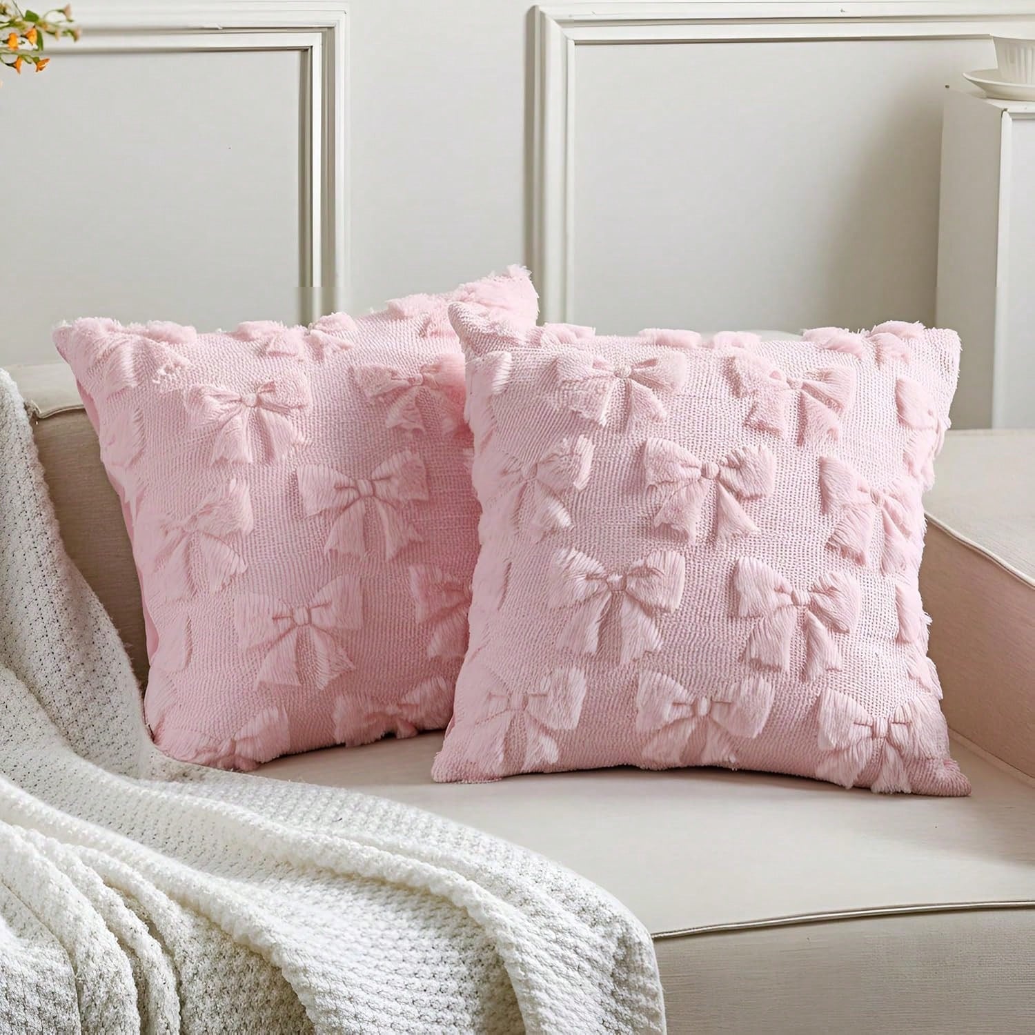 1pc Red Heart Plush Throw Pillow Cover, Soft Sofa Cushion Cover, Suitable For Living Room, Bedroom, Sofa, Home Decor