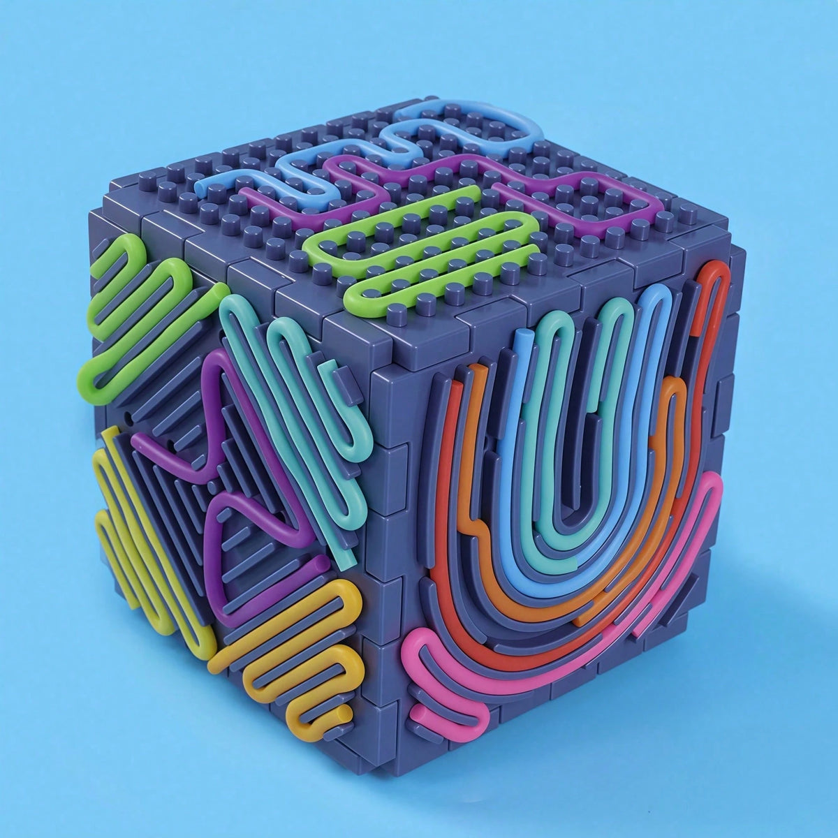 1pc Sensory Activity Board, Silicone Fidget Toy, Suitable For Quiet, Anxiety, ADHD And Autism| Adult & Children Early Education Quiet Fidget Toy